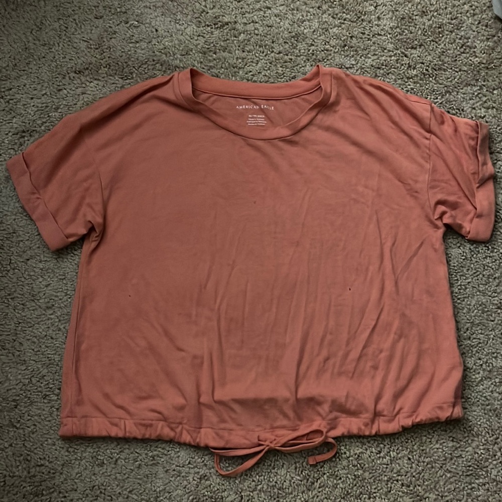 Tie Waist Cropped Tee